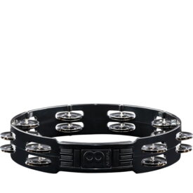 Meinl Percussion 10" Headliner Series Tour Tambourines, Black, Stainless Steel Jingles - Image 3
