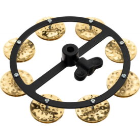 Meinl Percussion 5" Headliner Series Hi-Hat Tambourine, Single Row, Hammered Brass Jingles