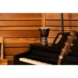 Meinl Percussion 4 1/2" African Style Mini Djembe, Dark Serpent Design - Image 3