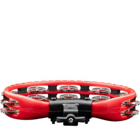 Meinl Percussion Traditional Mountable ABS Tambourine, Red, Nickel Plated Steel Jingles - Image 3