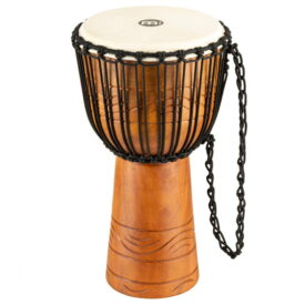 Meinl Percussion 10" Original African Style Rope Tuned Wood Djembes, + Bag, Water Rhythm Series