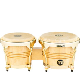 Meinl Percussion Wood Bongo, Natural, Gold Hardware - Image 3