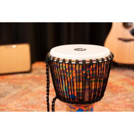 Meinl Percussion 12" Rope Tuned Travel Series Djembes, Goat Skin Head (Patented), Kenyan Quilt - Image 3