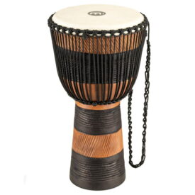 Meinl Percussion 12" Original African Style Rope Tuned Wood Djembes, + Bag, Earth Rhythm Series