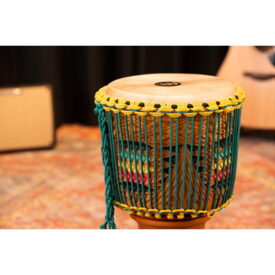 Meinl Percussion 12" Artisan Edition Tongo Carved Djembe, Coloured Carving - Image 3