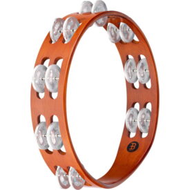 Meinl Percussion 10" Traditional Wood Tambourine, Dual Row, Aluminum Jingles