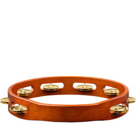 Meinl Percussion 10" Traditional Wood Tambourine, Single Row, Brass Jingles - Image 3