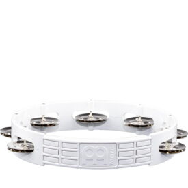 Meinl Percussion 8" Headliner Series Tour Tambourines, White, Stainless Steel Jingles - Image 3