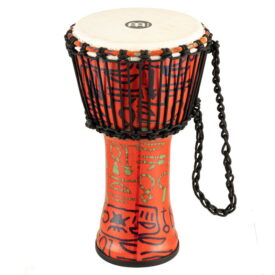 Meinl Percussion 8" Rope Tuned Travel Series Djembes, Goat Skin Head (Patented), Pharao's Script