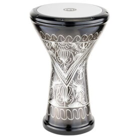 Meinl Percussion 10" Aluminum Doumbek, Hand Engraved, Synthetic Head
