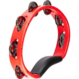 Meinl Percussion Headliner Series Hand Held ABS Tambourine, Red, Stainless Steel Jingles