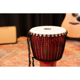 Meinl Percussion 12" Rope Tuned Travel Series Djembes, Synthetic Head (Patented), Pharao's Script - Image 3
