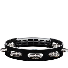 Meinl Percussion 8" Headliner Series Tour Tambourines, Black, Stainless Steel Jingles - Image 3