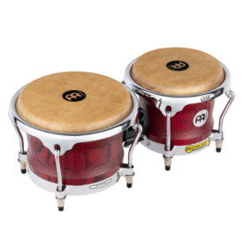 Meinl Percussion Woodcraft Series Wood Bongo, Vintage Red
