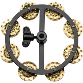 Meinl Percussion 5" Headliner Series Hi-Hat Tambourine, Single Row, Hammered Brass Jingles - Image 3