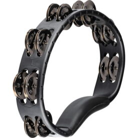 Meinl Percussion Headliner Series Hand Held ABS Tambourine, Black, Dual Row, Stainless Steel Jingles