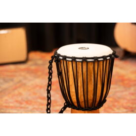 Meinl Percussion 10" Rope Tuned Headliner Series Wood Djembe, Nile Series - Image 3