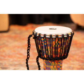 Meinl Percussion 8" Rope Tuned Travel Series Djembes, Goat Skin Head (Patented), Kenyan Quilt - Image 3