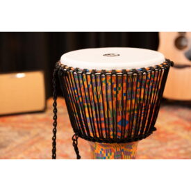 Meinl Percussion 14" Rope Tuned Travel Series Djembes, Goat Skin Head (Patented), Kenyan Quilt - Image 3