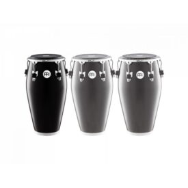 Meinl Percussion 11" Quinto Fibercraft Series Conga, Black, Calfskin Skyndeep Head