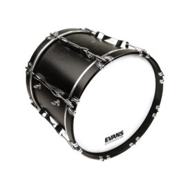 Evans MS1 White Marching Bass Drum Head, 16 Inch - Image 3