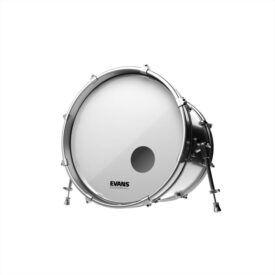 Evans EQ3 White 22″ Resonant Bass Drum Head – With Port - Image 3