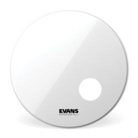Evans EQ3 Smooth White 26" Resonant Bass Drum Head - With Port