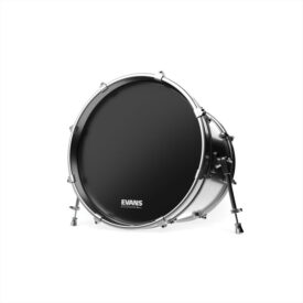 Evans EQ3 Black 26" Resonant Bass Drum Head - Image 3