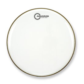 Aquarian 14" Classic Clear  Resonant Drumhead - White Video Gloss
