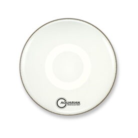 Aquarian 16"  Regulator Resonant Bass Drumhead - White Video Gloss