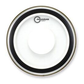 Aquarian 28" Studio-X Clear Bass Drumhead with X Ring and Power Dot