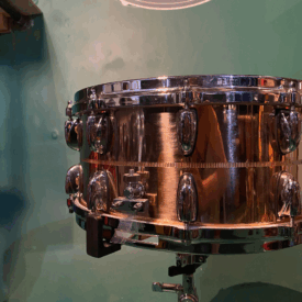 Pre-Owned: Gretsch USA 14" x 6.5" Bronze Snare Drum (with branded case) - Image 4