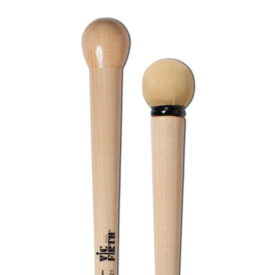 Vic Firth Tom Gauger Bass Drum Mallets - Chamois/Wood - Image 3