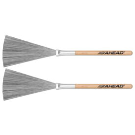 Ahead Slim Grip Wood Handle Retractable Wire Brush