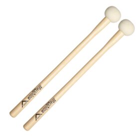 Vater Marching Bass Drum Mallets with Tapered Hickory Shaft - for 20" to 22" Drums