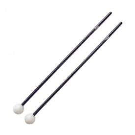 Stagg Maple Bell Mallets - Spherical White Nylon Head