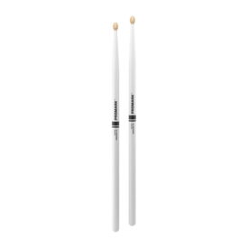 ProMark Rebound 5A Painted Hickory Drumsticks - White - Image 3