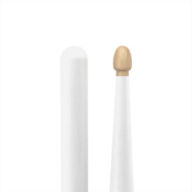 ProMark Rebound 5A Painted Hickory Drumsticks - White - Image 4