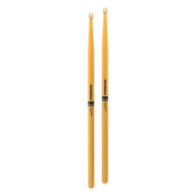 ProMark Rebound 5B Painted Hickory Drumsticks - Yellow - Image 3