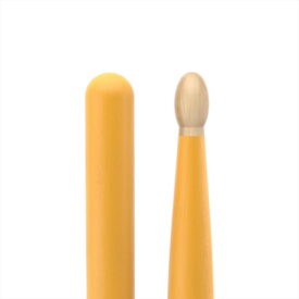 ProMark Classic Forward 5B Painted Yellow Hickory Drumsticks - Image 4