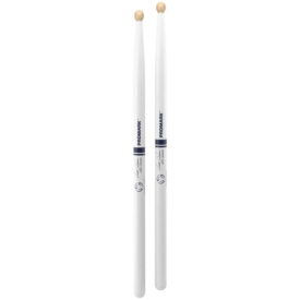 ProMark Scott Johnson Painted Hickory Signature Drumsticks - White - Image 3