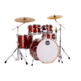Mapex Mars Birch 5-Piece 22" Rock Drum Kit with 600 Series Hardware and Paiste Cymbal Pack - Blood Orange Sparkle