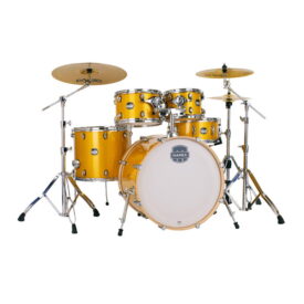 Mapex Mars Birch 5-Piece 22" Rock Drum Kit with 600 Series Hardware and Paiste Cymbal Pack - Sunflower Sparkle