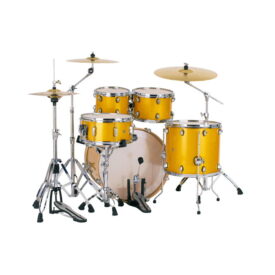 Mapex Mars Birch 5-Piece 22" Rock Drum Kit with 600 Series Hardware and Paiste Cymbal Pack - Sunflower Sparkle - Image 3