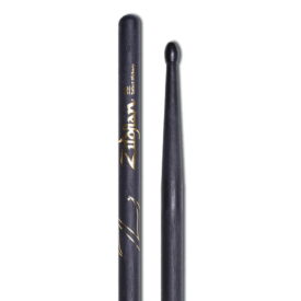 Zildjian 5B Black Drumsticks, Nylon Tip - Image 3