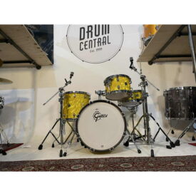 Gretsch Catalina Club Jazz 18" 4 Piece Shell Pack - Yellow Satin Flame w/DW Hardware