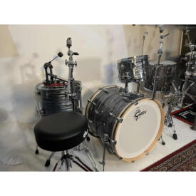 Gretsch Renown Maple 22" 3 Piece Shell Pack - Silver Oyster Pearl w/DW 5000 Hardware incl. Pedal & Stool - Image 3