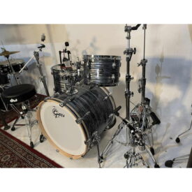 Gretsch Renown Maple 22" 3 Piece Shell Pack - Silver Oyster Pearl w/DW 5000 Hardware incl. Pedal & Stool - Image 4