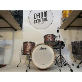 Ludwig Classic Maple 20" Downbeat 3 Piece Shell Pack - Vintage Pink Oyster w/Black Beauty Snare & Throne