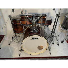 Pearl Decade Maple 22" LA Fusion 5 Piece Drum Kit - Matte Dark Walnut w/Pearl 834 Hardware